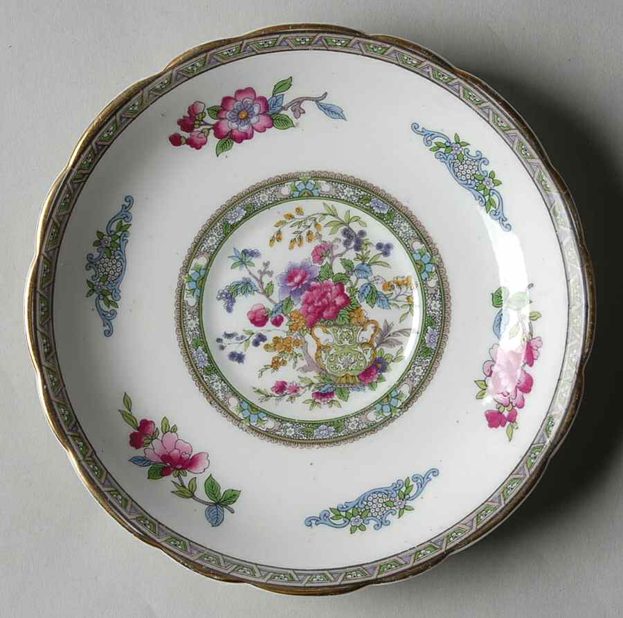 Tree of Kashmir (Gold Trim, Scalloped) Saucer for Footed Cream Soup Bowl by Paragon-1