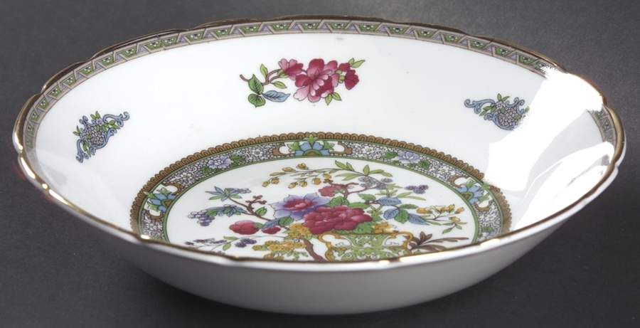 Tree of Kashmir (Gold Trim, Scalloped) Coupe Soup Bowl by Paragon-1