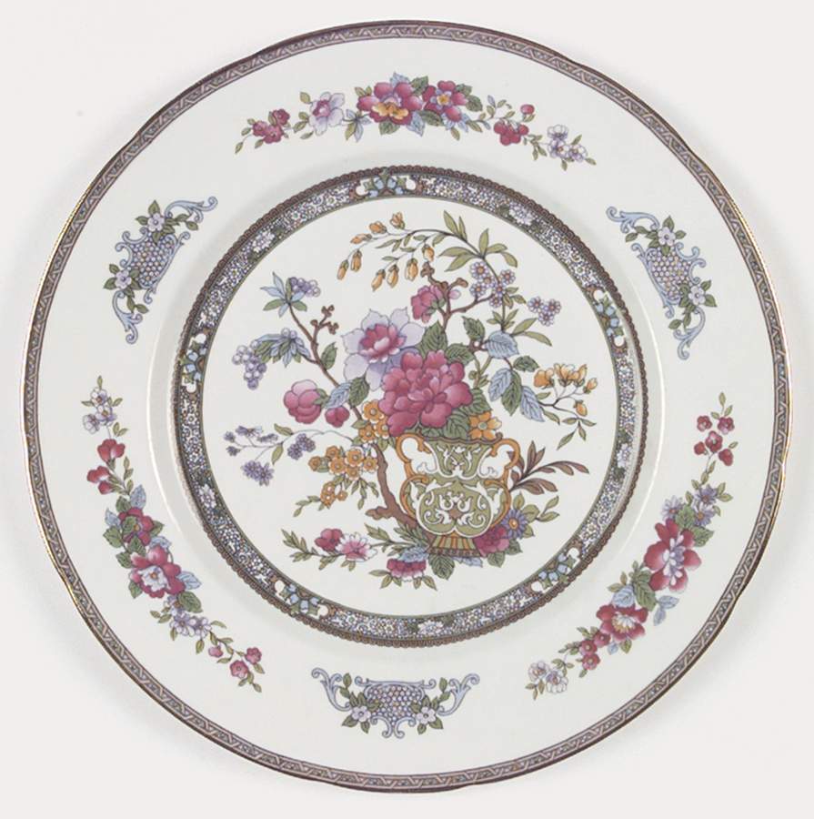 Tree of Kashmir (Gold Trim, Scalloped) Dinner Plate by Paragon-1