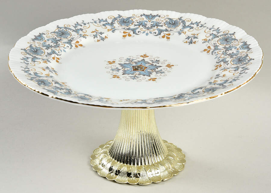 Tuscany Cake Stand with 4"-5" Metal Pedestal  Hc by Paragon-1
