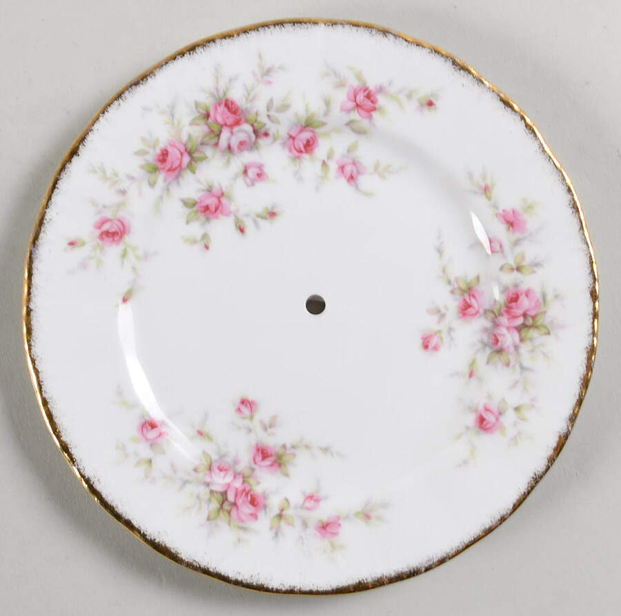 Victoriana Rose Bread & Butter Plate for 2-Tiered Serving Tray by Paragon-1