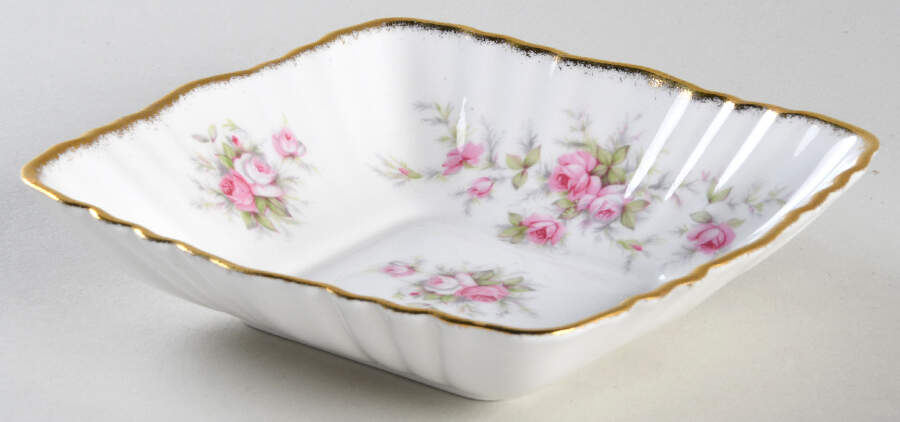 Victoriana Rose Small Square Sweet Meat Dish by Paragon-1