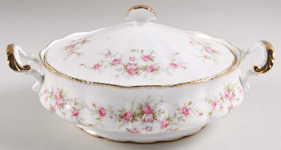 Victoriana Rose Round Covered Vegetable by Paragon-1