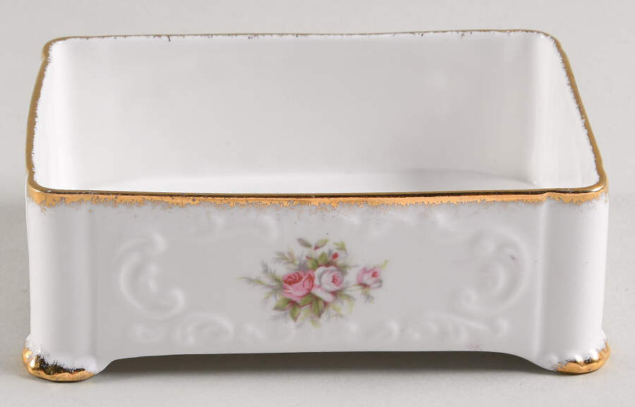 Victoriana Rose Cigarette Box No Lid by Paragon-1