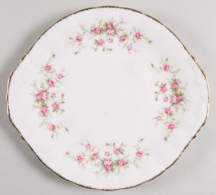Victoriana Rose Handled Cake Plate by Paragon-1