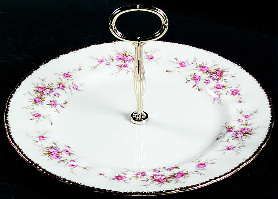 Victoriana Rose Round Serving Plate with Center Handle (Dp) Hc by Paragon-1