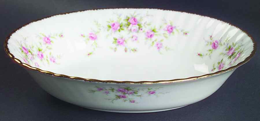 Victoriana Rose 9" Oval Vegetable Bowl by Paragon-1