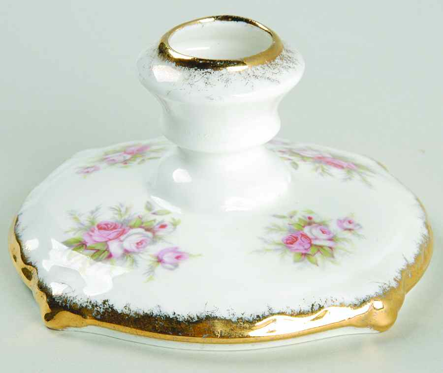 Victoriana Rose Single Light Candlestick by Paragon-1