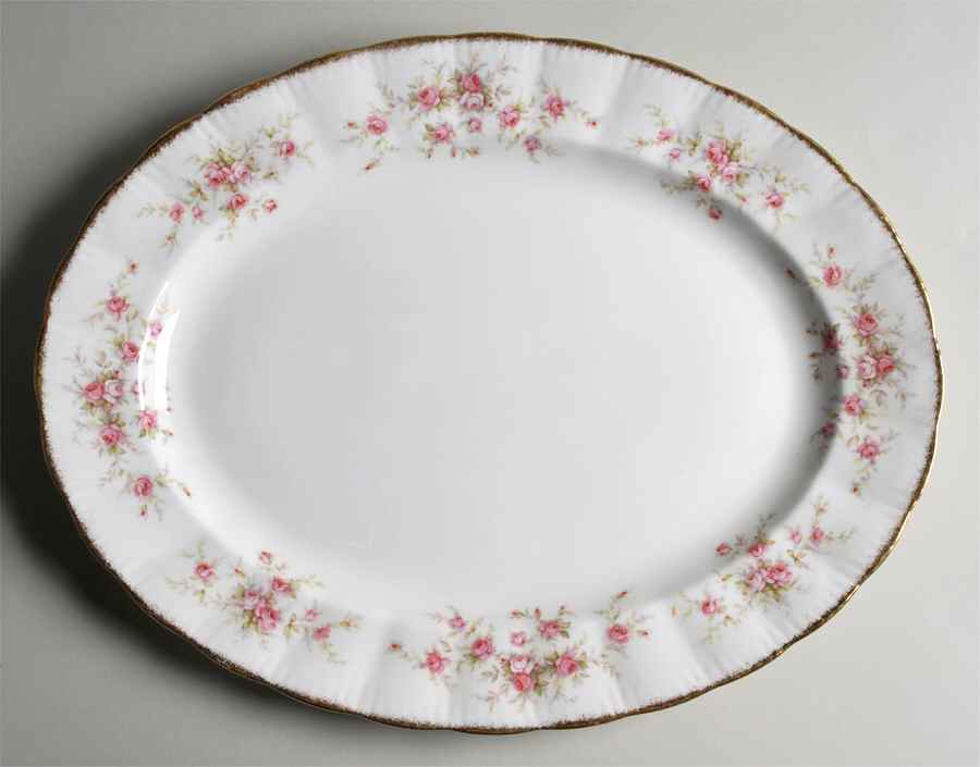 Victoriana Rose 15" Oval Serving Platter by Paragon-1