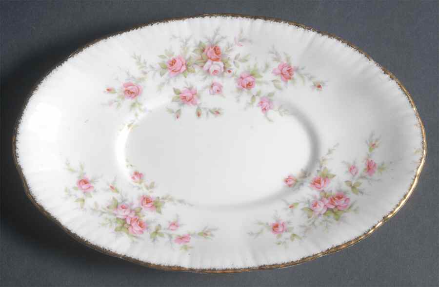 Victoriana Rose Underplate for Gravy Boat by Paragon-1