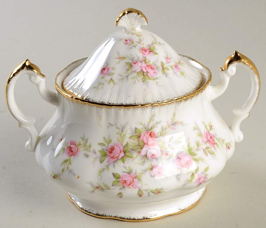 Victoriana Rose Sugar Bowl & Lid by Paragon-1