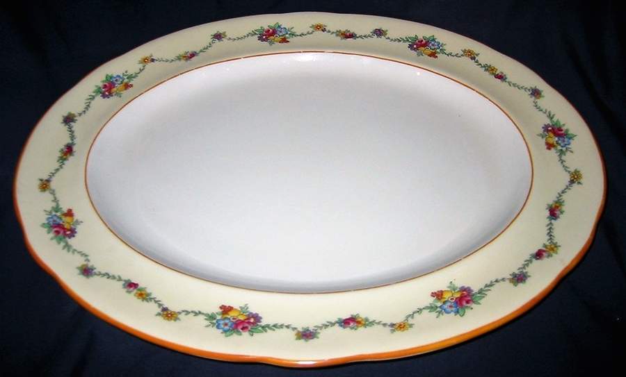 York 15" Oval Serving Platter by Paragon-1