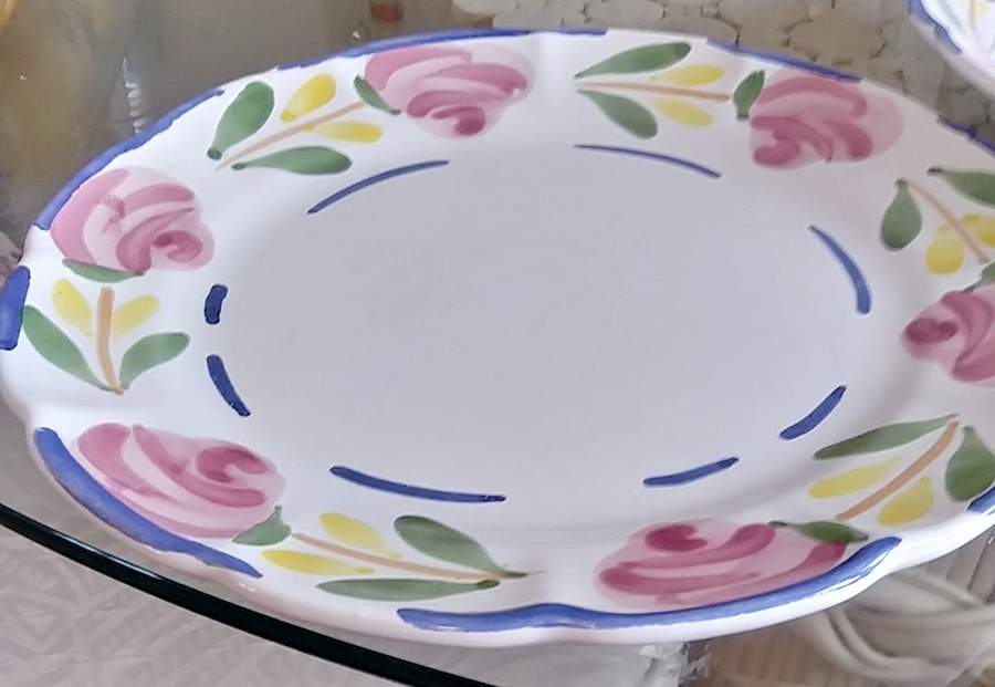 Bella Rose Dinner Plate by Pottery Barn China-1