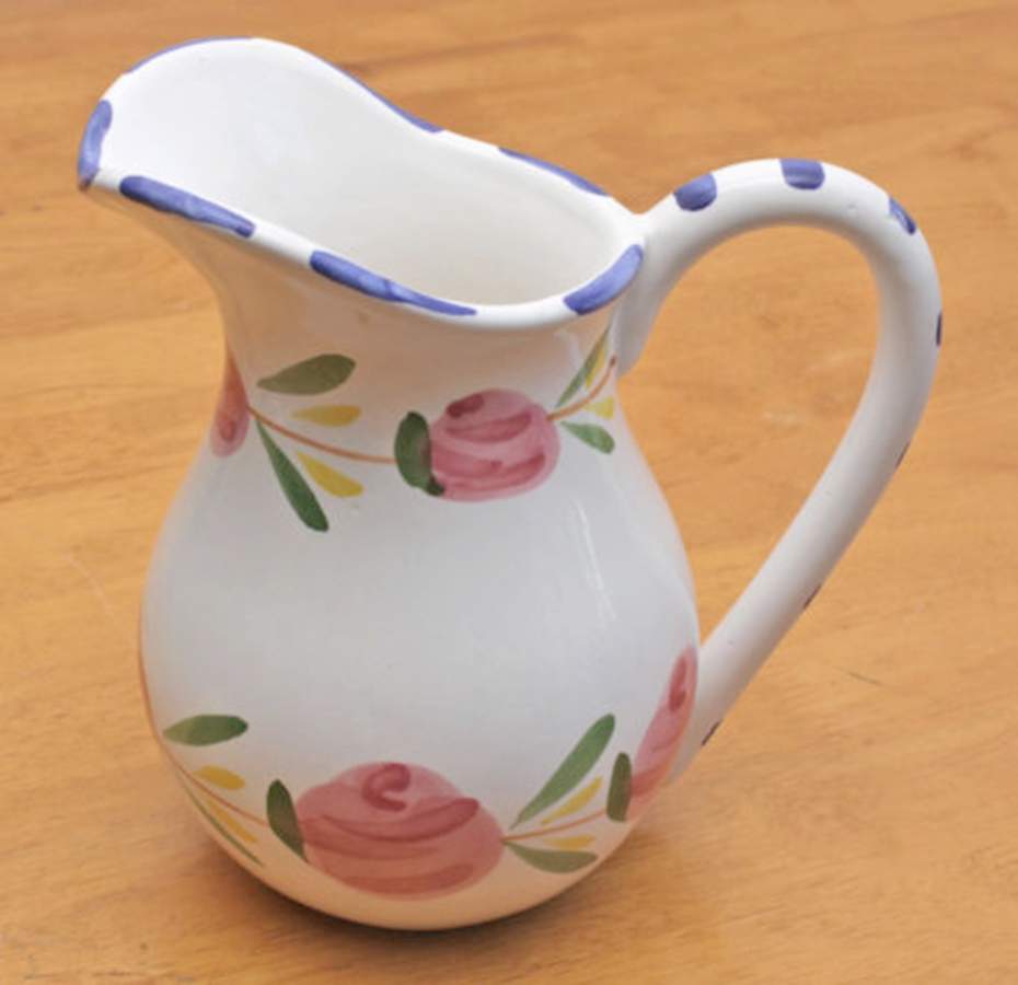 Bella Rose Pitcher by Pottery Barn China-1