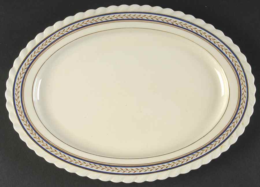 Chancellor (Czech) 11" Oval Serving Platter by Princess (Bavaria, Czech)-1