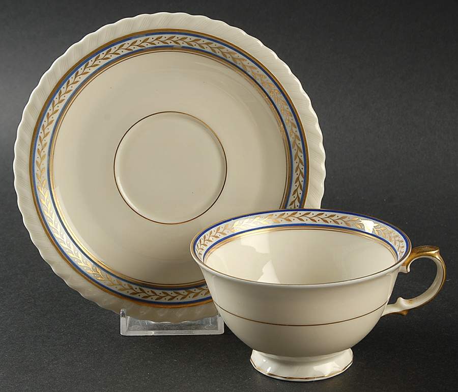 Chancellor (Czech) Footed Cup & Saucer Set by Princess (Bavaria, Czech)-1