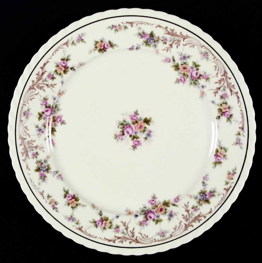Garden Manor (Cream Background) Dinner Plate by Princess (Bavaria, Czech)-1