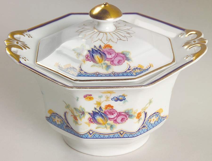 Alpena Sugar Bowl & Lid by Princess (Bavaria, Czech)-1
