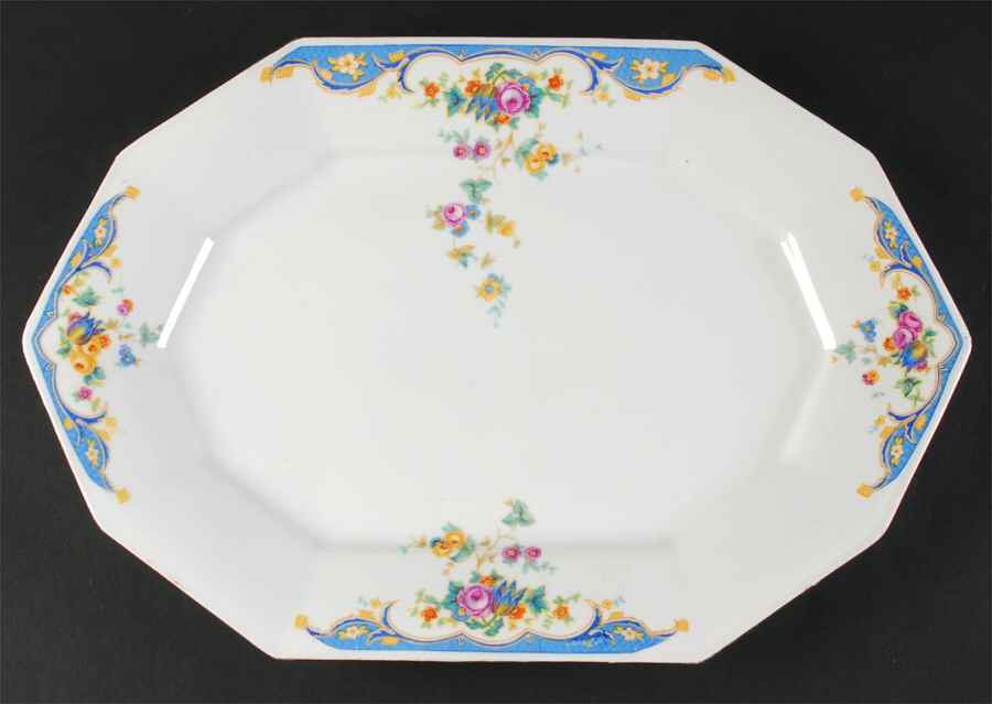 Alpena 16" Oval Serving Platter by Princess (Bavaria, Czech)-1