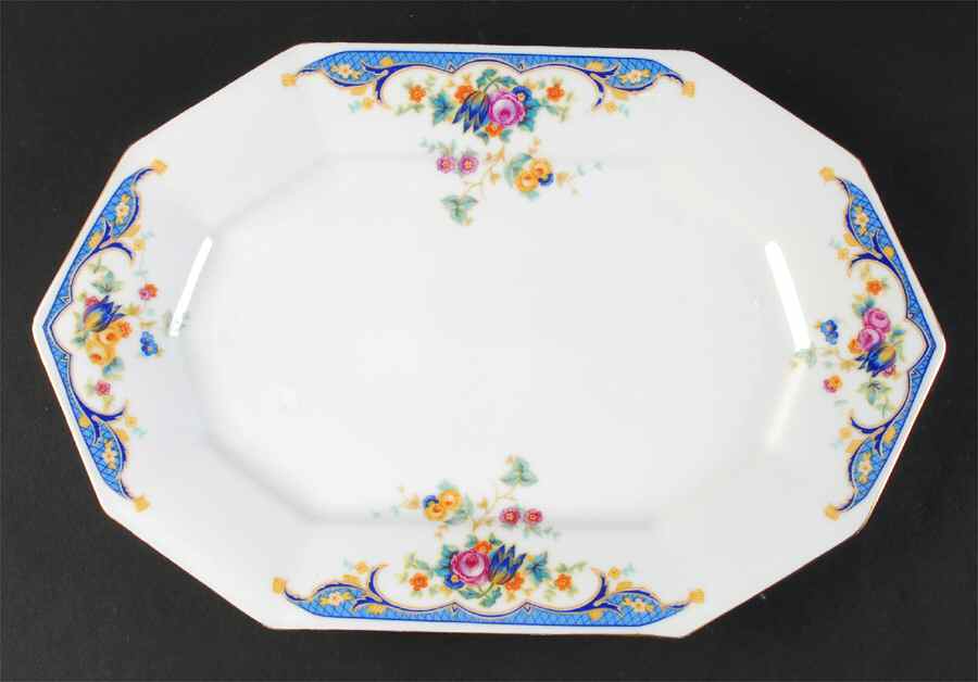 Alpena 14" Oval Serving Platter by Princess (Bavaria, Czech)-1