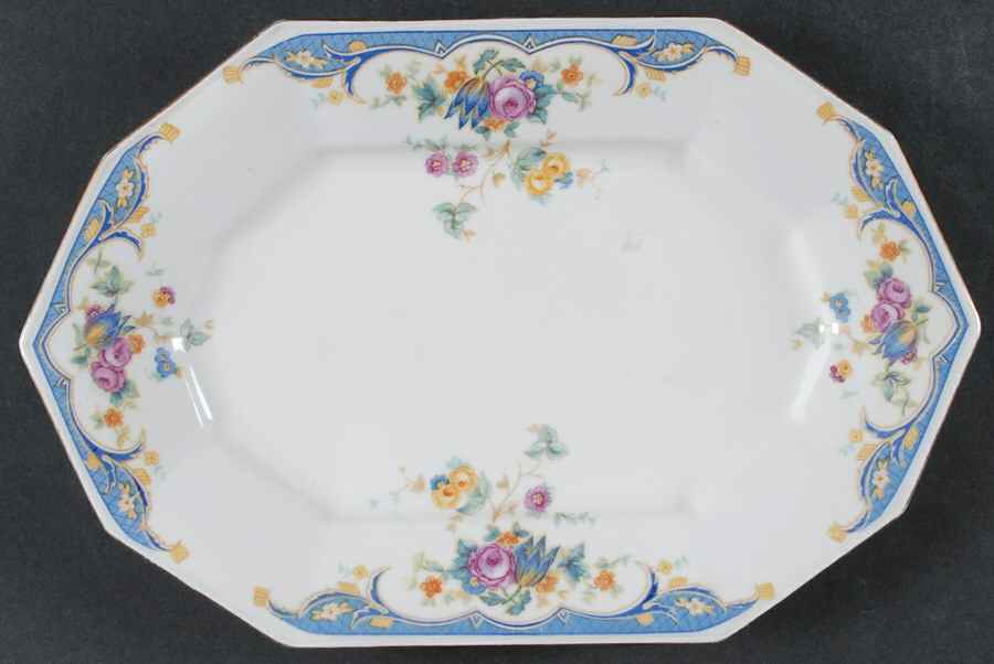 Alpena 12" Oval Serving Platter by Princess (Bavaria, Czech)-1