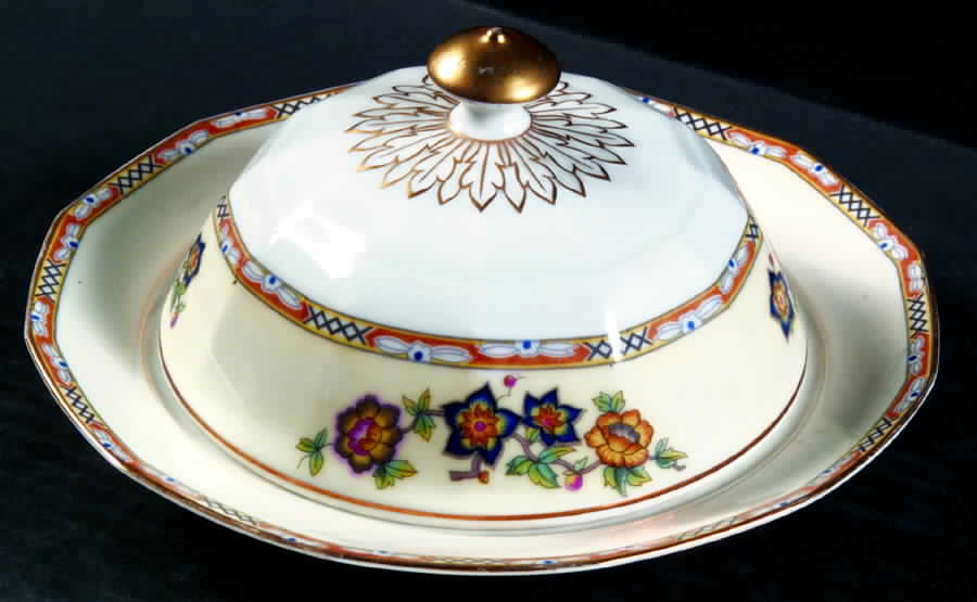 Tacoma Round Covered Butter by Princess (Bavaria, Czech)-1