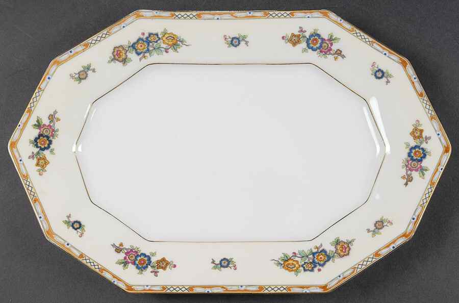 Tacoma 14" Oval Serving Platter by Princess (Bavaria, Czech)-1