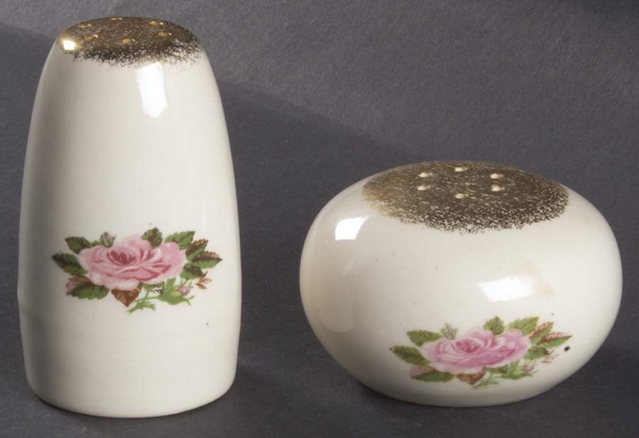 American Rose Salt & Pepper Set by Paden City-1