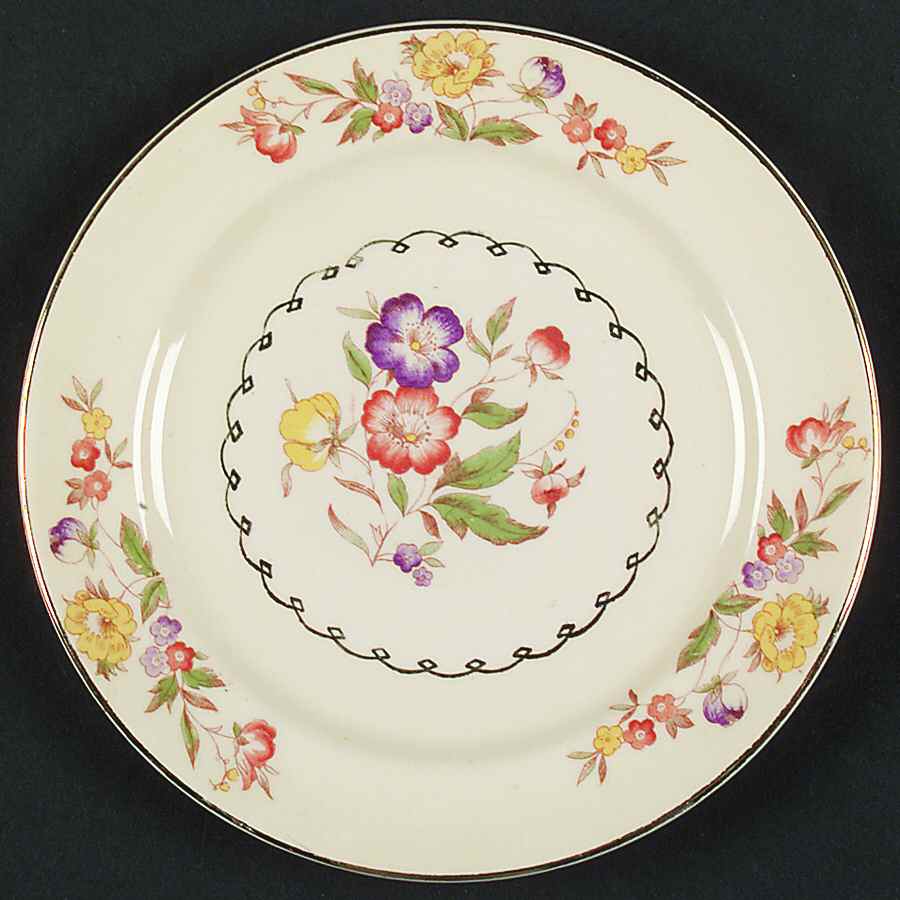 Buttercup Bread & Butter Plate by Paden City-1