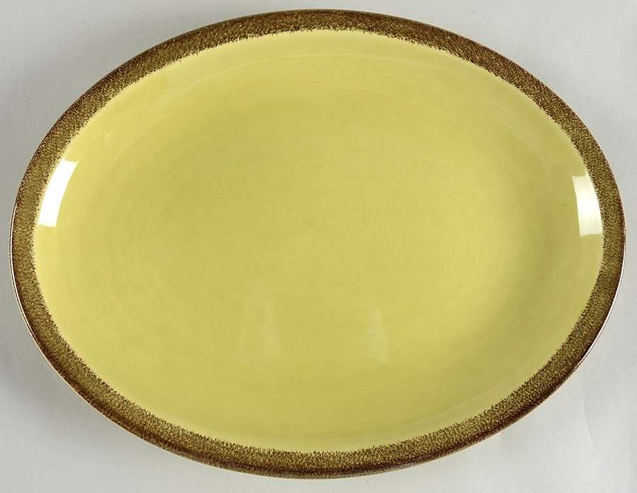 Cascade 14" Oval Serving Platter by Paden City-1