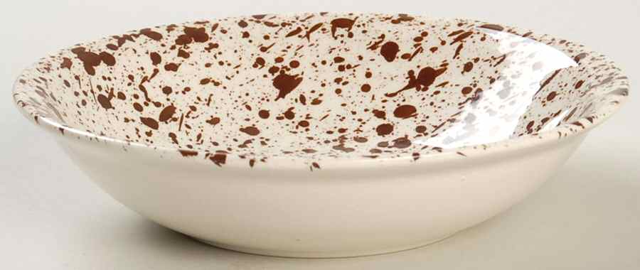 Confetti Brown Fruit/Dessert (Sauce) Bowl by Paden City-1