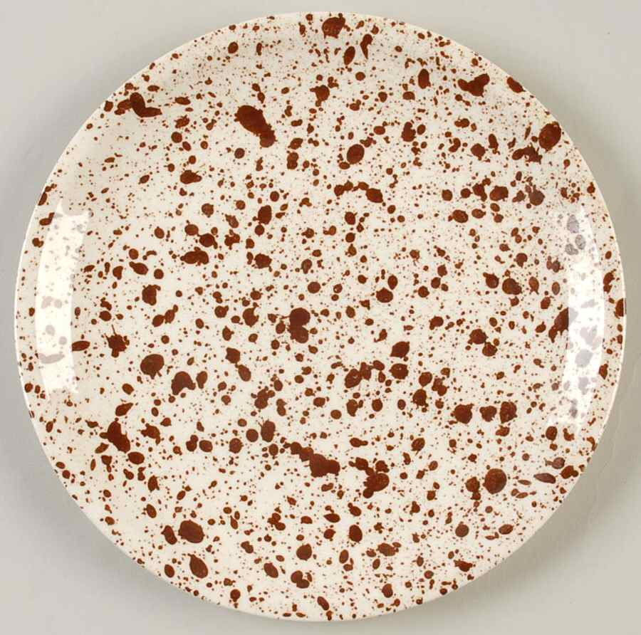 Confetti Brown Bread & Butter Plate by Paden City-1