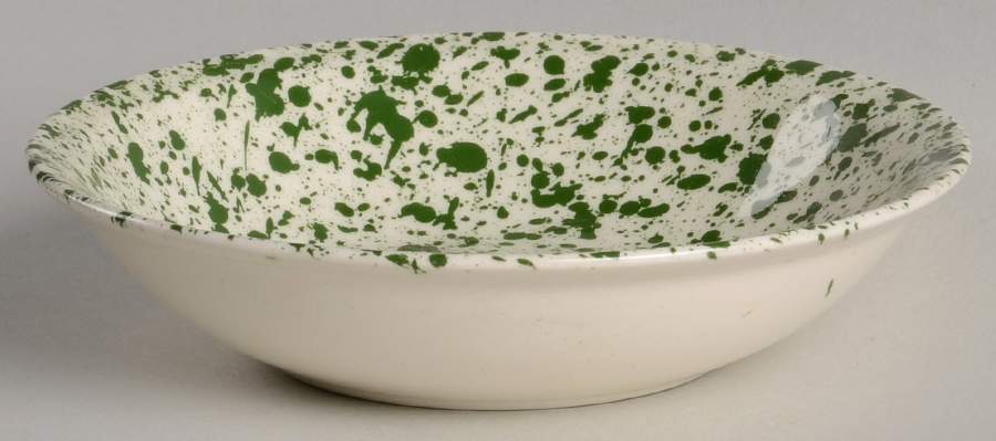 Confetti Green Fruit/Dessert (Sauce) Bowl by Paden City-1