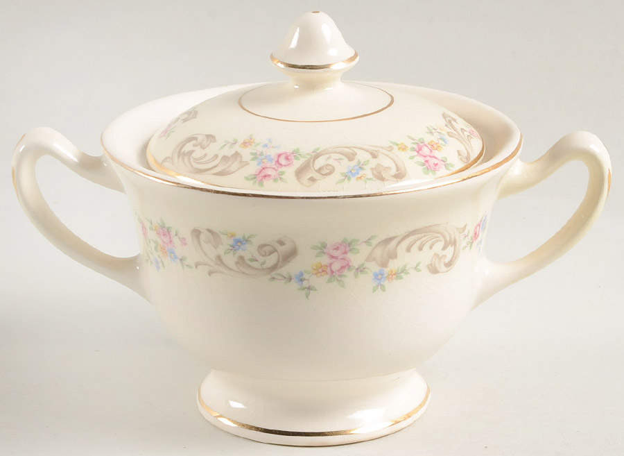 Duchess Sugar Bowl & Lid by Paden City-1