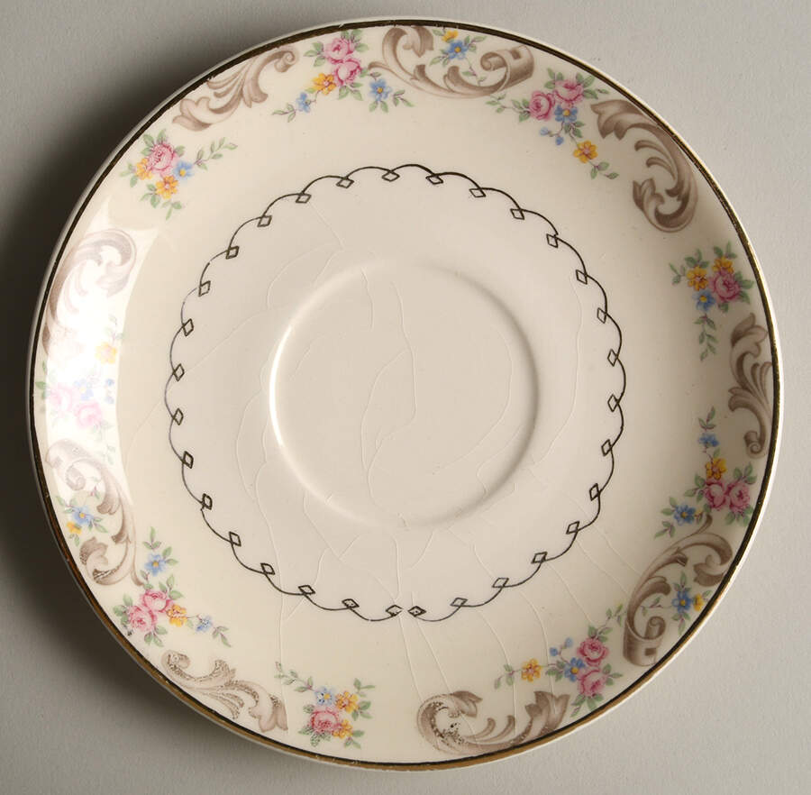 Duchess Saucer for Flat Cup by Paden City-1