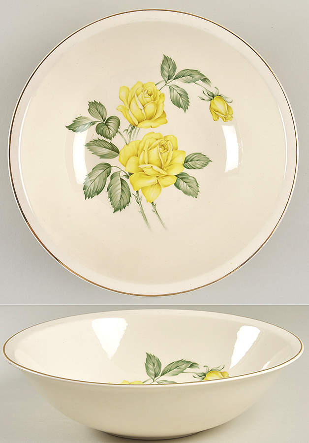 Golden Scepter 8" Round Vegetable Bowl by Paden City-1
