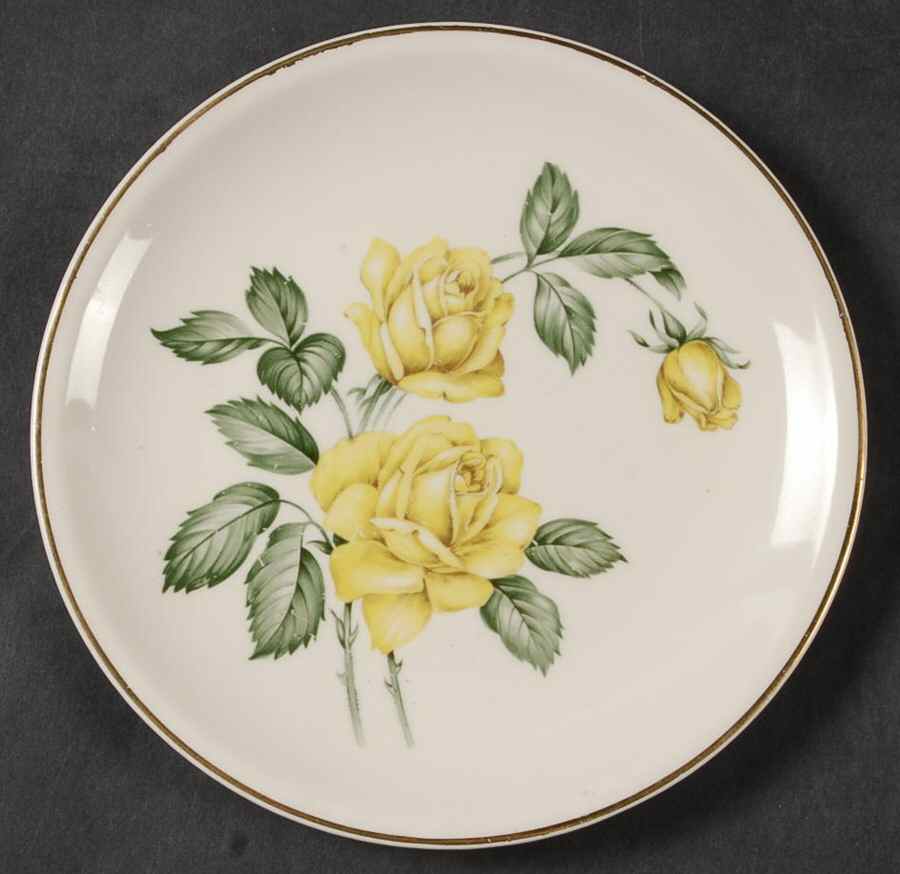 Golden Scepter Bread & Butter Plate by Paden City-1