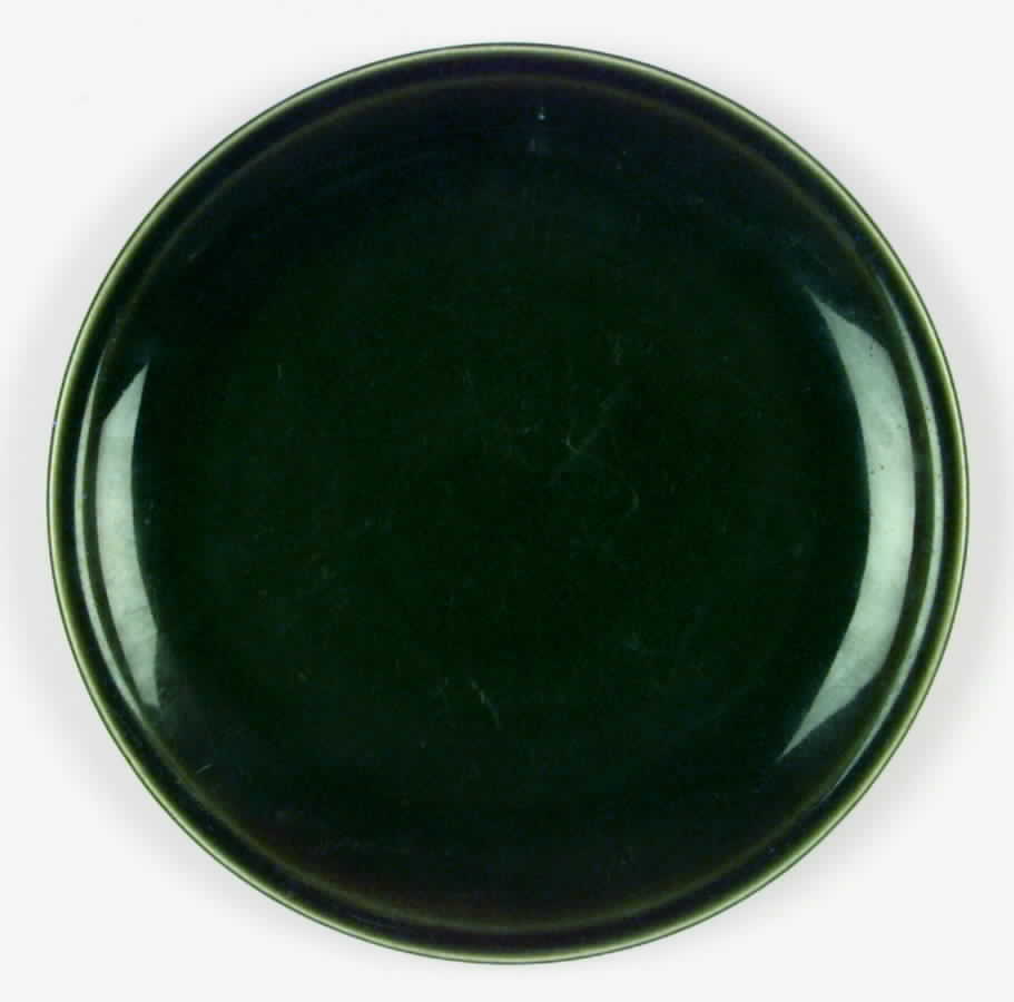 Greenbrier Dell (Dark) Green Dinner Plate by Paden City-1