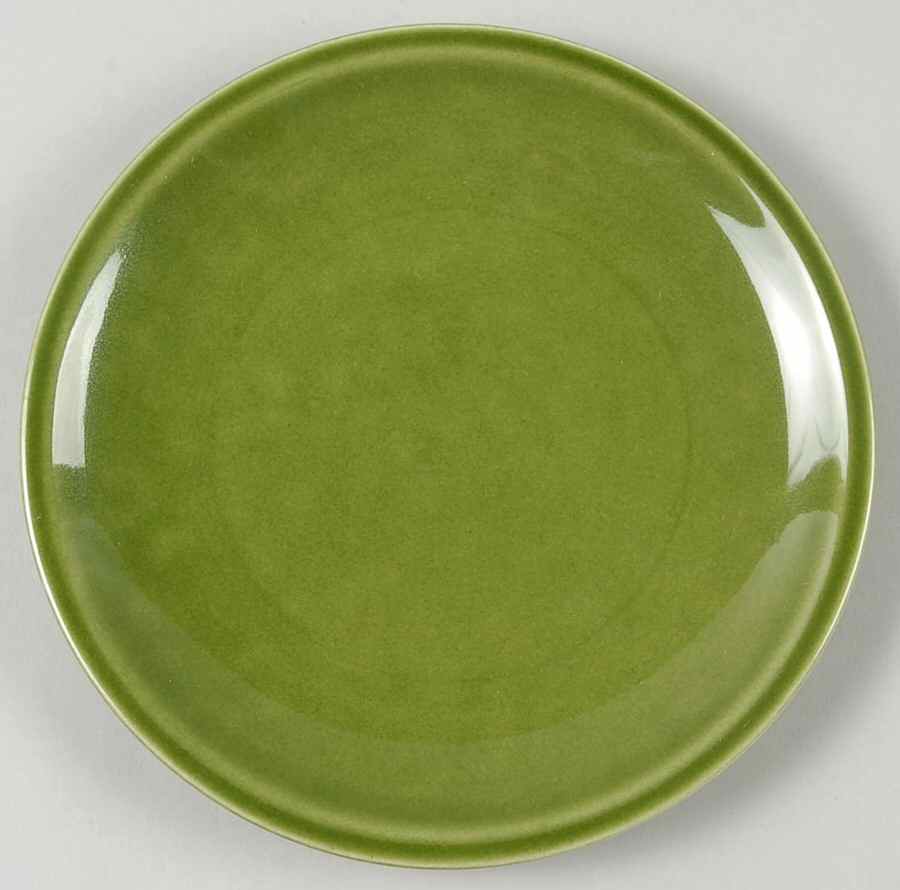 Greenbrier Dell (Dark) Green Bread & Butter Plate by Paden City-1