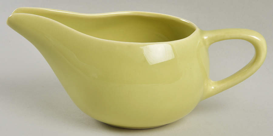 Greenbriar Chartreuse Creamer by Paden City-1