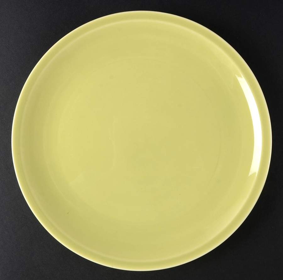 Greenbriar Chartreuse Luncheon Plate by Paden City-1