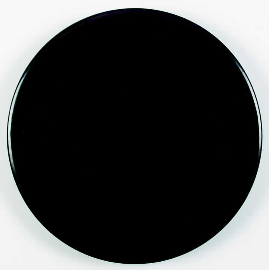 Highlight Pepper (Black) Dinner Plate by Paden City-1