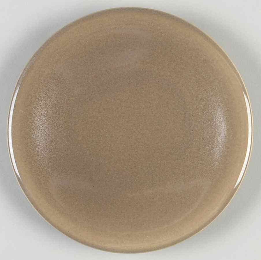 Highlight Nutmeg Brown Bread & Butter Plate by Paden City-1