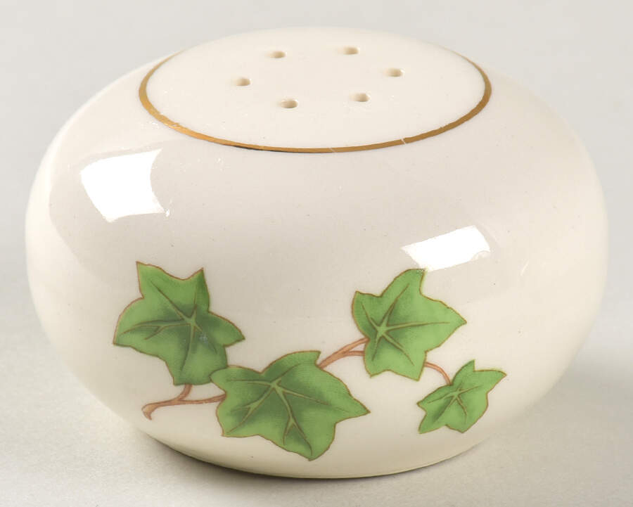 Ivy (Gold Trim On Edge) Salt Shaker by Paden City-1