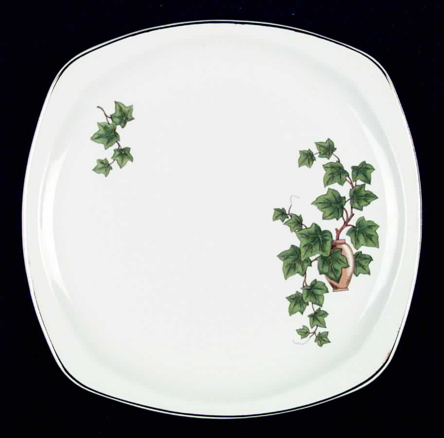 Ivy (Minion, Platinum Trim) Dinner Plate by Paden City-1