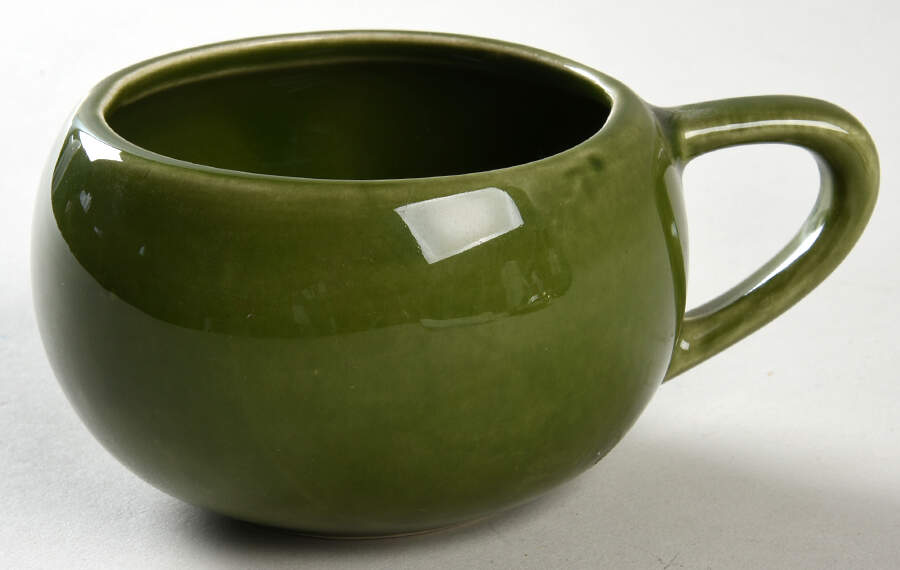 Minion Dell Green Sugar Bowl No Lid by Paden City-1