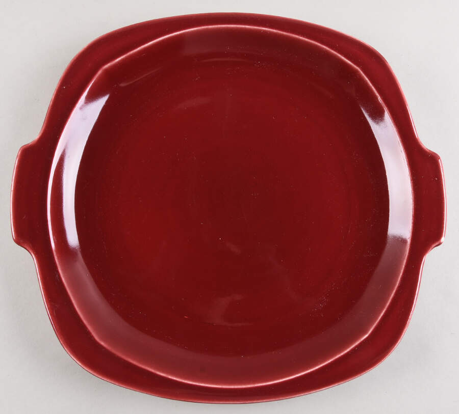Minion Maroon 13" Chop Plate (Round Platter) by Paden City-1
