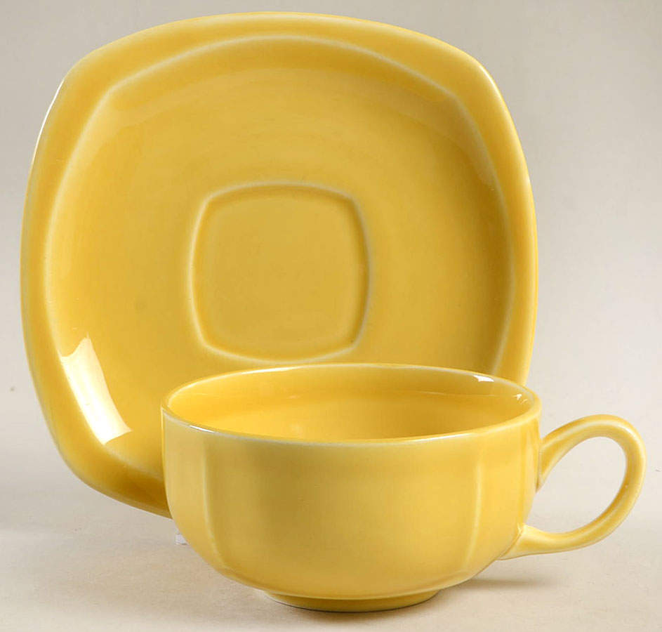 Minion Mandarin Flat Cup & Saucer Set by Paden City-1
