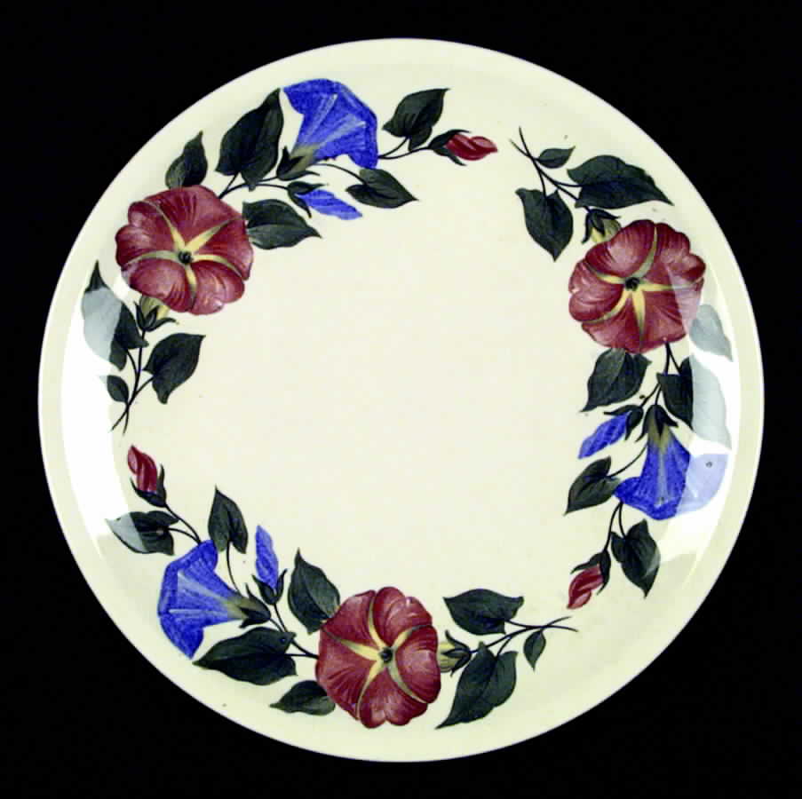 Morning Glory Dinner Plate by Paden City-1