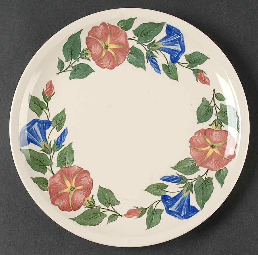 Morning Glory Luncheon Plate by Paden City-1